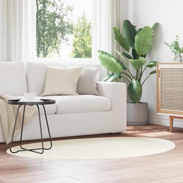 vidaXL Tapijt HUARTE Crèmekleurig 100 x 200 cm Polyester, Verzenden, Nieuw