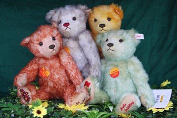 Steiff: de 4 Jaargetijden Beren, Lente, Zomer, Herfst en