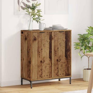 vidaXL Dressoir Oudhout 69,5 x 33 x 82 cm Bewerkt hout, Verzenden
