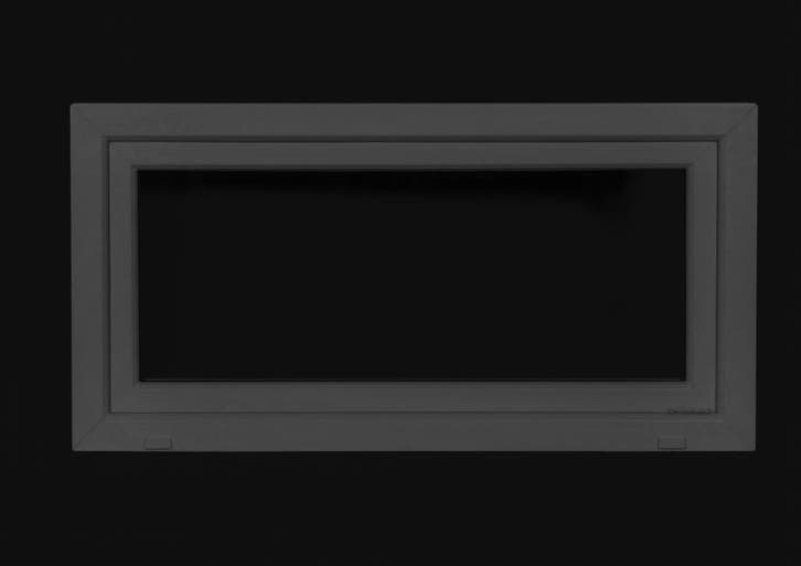 PVC kiep b100xh50 cm Antraciet, Doe-het-zelf en Bouw, Glas en Ramen, Dubbelglas, Nieuw, Gevelraam of Ruit, Minder dan 80 cm, 80 tot 120 cm
