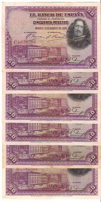 Spanje. - 33 Banknotes - Various Dates (Zonder minimumprijs), Postzegels en Munten