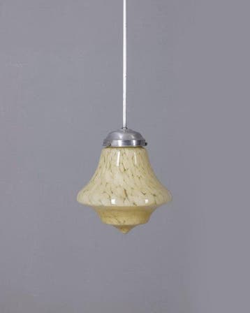 Lustre - Style art déco - Verre, Antiek en Kunst
