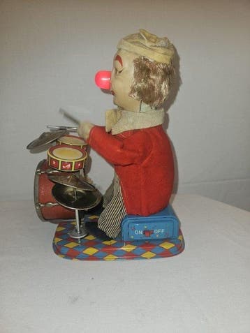 Alps - Speelgoed Clown drummer - 1950-1960 - Japan
