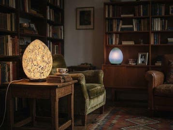 Mabrilux & Design - Set van twee eivormige sfeerlampen in