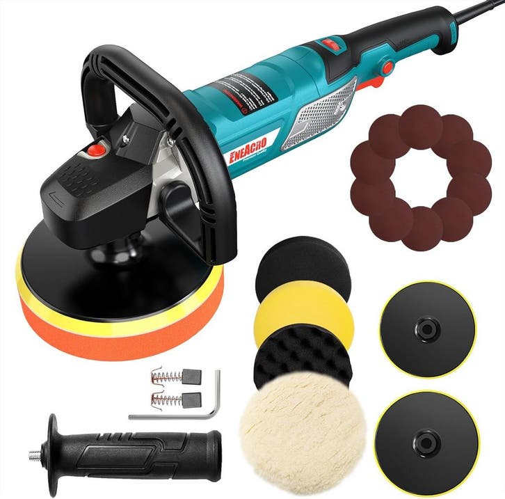 Eneacro 1500W Polijstset | Tweede kansje | OP = OP, Doe-het-zelf en Bouw, Gereedschap | Schuurmachines, 1200 watt of meer, Zo goed als nieuw