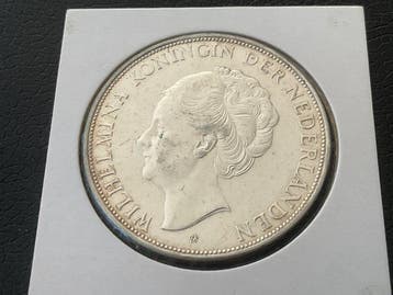 Nederland. Wilhelmina. 2 1/2 Gulden 1937 (Zonder, Timbres & Monnaies, Monnaies | Pays-Bas