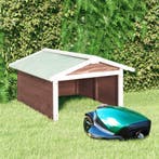 vidaXL Overkapping voor grasmaaier 72x87x50 cm vurenhout, Verzenden, Nieuw