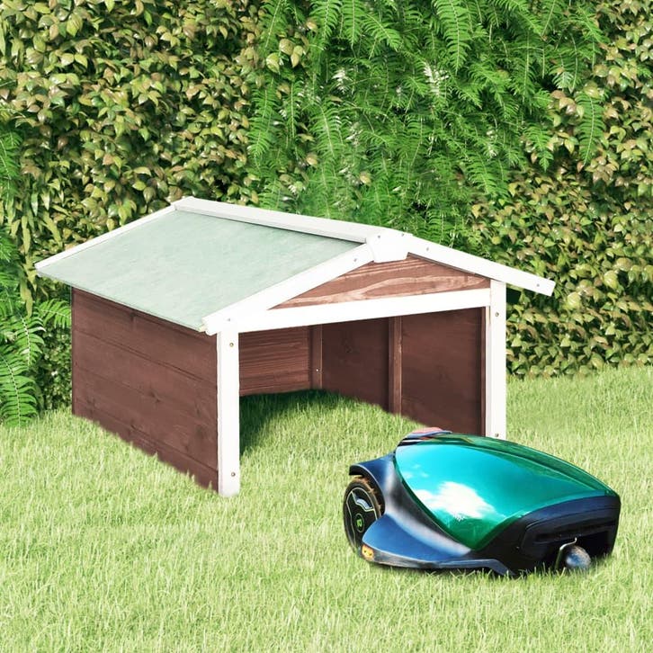 vidaXL Overkapping voor grasmaaier 72x87x50 cm vurenhout, Jardin & Terrasse, Tondeuses à gazon, Envoi