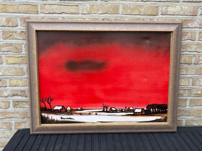 Robert De Man (1949-2016) - Winteravond, Antiek en Kunst, Kunst | Schilderijen | Klassiek