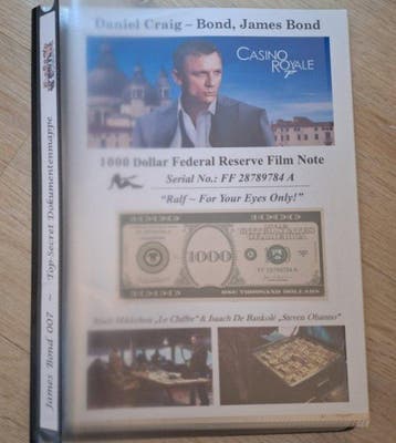 James Bond 007: Casino Royale - Movie Prop - Original 1000, Verzamelen, Nieuw