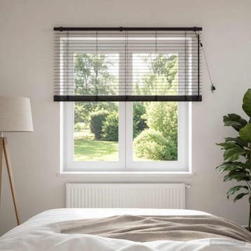 vidaXL Venetiaanse jaloezie Donkerbruin 145 x 160 cm 35 mm, Huis en Inrichting, Stoffering | Gordijnen en Lamellen, Verzenden