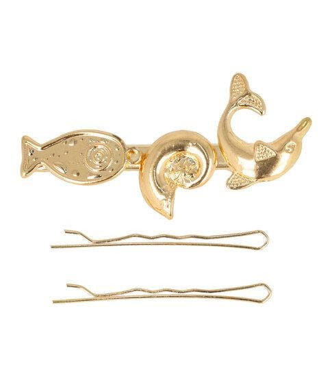 Haarspeld Duckklem & Schuifspeldje 6cm – Schelp Vis Dolfijn, Bijoux, Sacs & Beauté, Beauté | Soins des cheveux