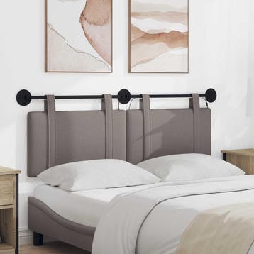 vidaXL Hangend hoofdbord Taupe Stof, Huis en Inrichting, Verzenden, Nieuw