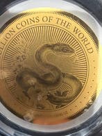 Tchad. 5000 Francs Chinese Snake 1/200 Oz (.999) mit CoA