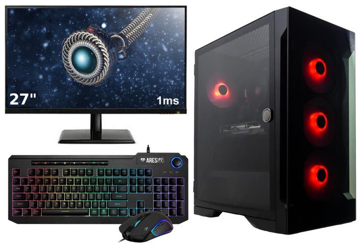 i5 6-Core|RTX 5060 Gaming PC Desktop Compleet - 27 1ms G..., Informatique & Logiciels, Ordinateurs de bureau, Enlèvement ou Envoi