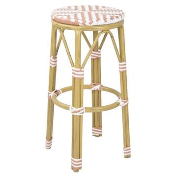 Barkrukken | Rotan/Aluminium | Koraal | Houtlook Frame |, Verzenden, Nieuw in verpakking