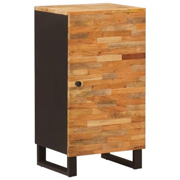 vidaXL Bijzetkast met opslag Bruin 40 x 33 x 75 cm Massief, Verzenden