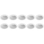 Spot Armatuur 10 Pack - GU10 Fitting & LED Toebehoren - Wit, Verzenden, Nieuw