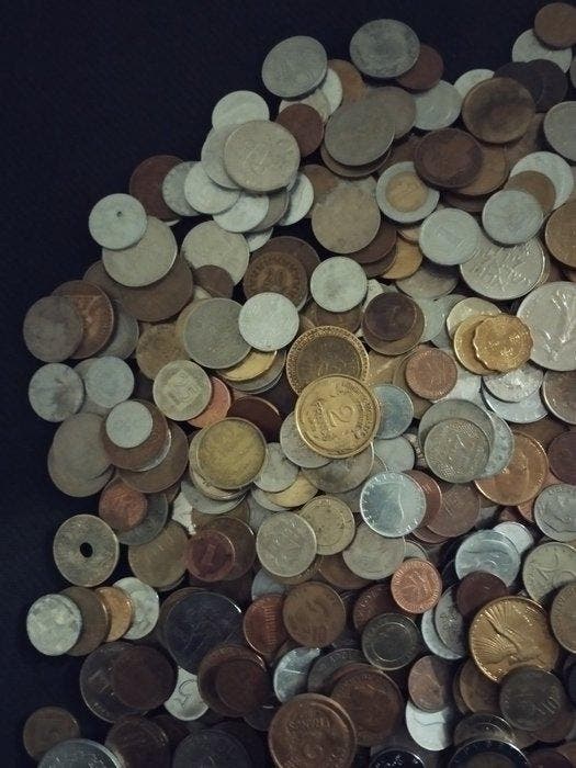 Wereld. Collection of coins 10,50 kilos (Zonder, Postzegels en Munten, Munten | Europa | Niet-Euromunten