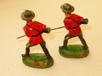 Durso - Figuur - durso soldat canadien fusil x 2 très rare