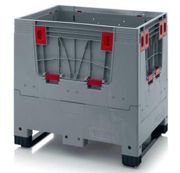 Opvouwbare palletbox 800x600x730mm met 4 inwerpluiken, Ophalen of Verzenden, Nieuw