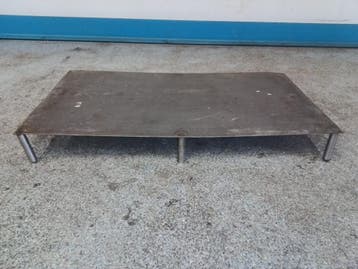 Onderstel - B93 x D50 x H10 cm - RVS