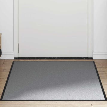 vidaXL Deurmat 90x150 cm grijs, Verzenden, Nieuw