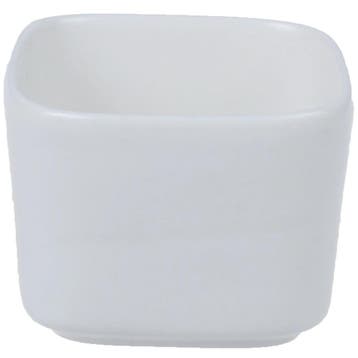 Dipschaaltjes | Porselein | Wit | 12 Stuks | 54x54x42(h)mm, Verzenden