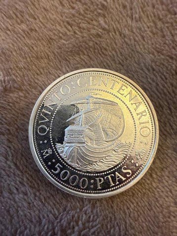 Spanje. Juan Carlos I. 5000 Pesetas 1989 “Quinto Centenario”
