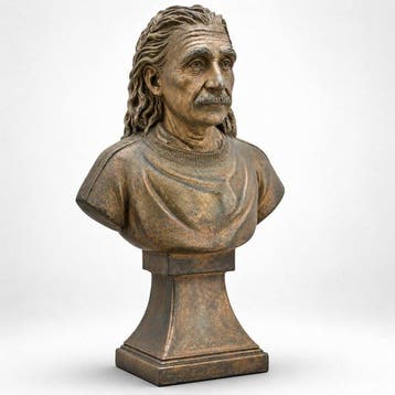 sculptuur, BUST OF ALBERT EINSTEIN - 33 cm - Brons - 2024, Antiquités & Art