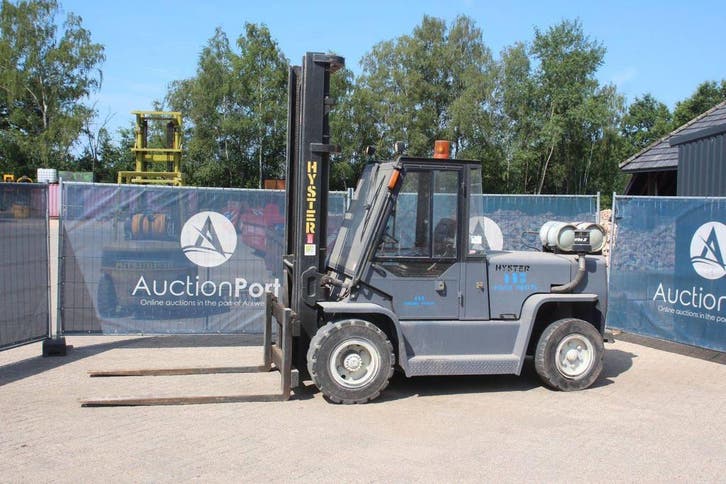 Veiling: Heftruck Hyster H6.00XL LPG 5820kg 4.6m 1988, Zakelijke goederen, Machines en Bouw | Heftrucks en Intern transport, Ophalen