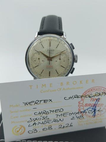 WERTEX - Chronograph - Sans prix de réserve - Homme -, Handtassen en Accessoires, Horloges | Heren, Nieuw