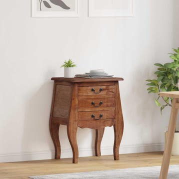 vidaXL Opbergkist 48 x 35 x 64 cm Massief Mahoniehout, Huis en Inrichting, Verzenden, Nieuw