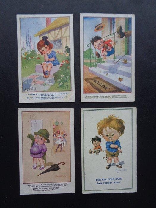 Fantasie - Donald McGill, Fred Spurgin, Douglas Tempest -, Verzamelen, Postkaarten | Buitenland