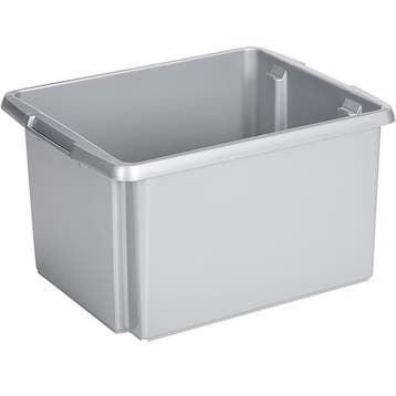 Sunware Stapelbox Nesta 32 Liter Zilver, Doe-het-zelf en Bouw, Ophalen of Verzenden, Nieuw