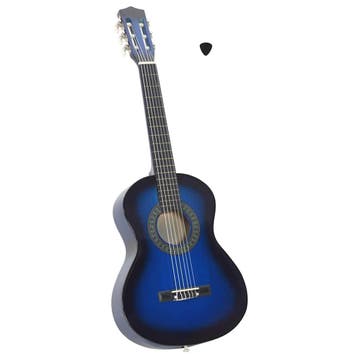 vidaXL Gitaar klassiek beginner en kinderen 1/2 34 blauw, Verzenden