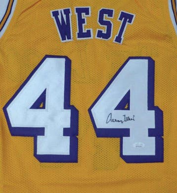 NBA - Jerry West - Autograph - Maillot de basket-ball