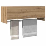 vidaXL Kledingkast 100x32,5x35 cm bewerkt hout artisanaal, Verzenden, Nieuw