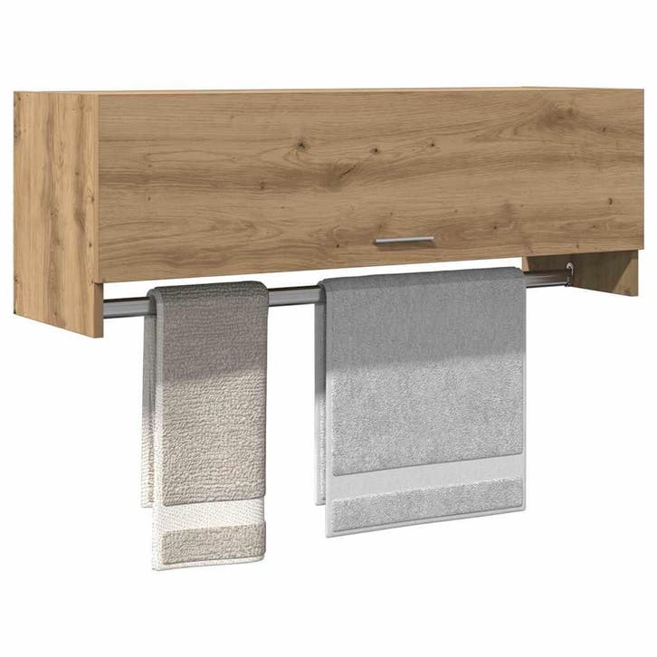 vidaXL Kledingkast 100x32,5x35 cm bewerkt hout artisanaal, Maison & Meubles, Armoires | Penderies & Garde-robes, Envoi