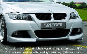 Rieger voorbumper | 3-Serie E90: 03.05-08.08 (tot Facelift), Verzenden