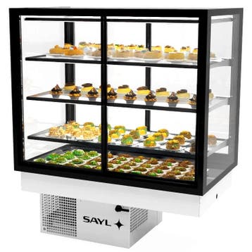 Drop-In Koelvitrine | INTEGRA | Zwart | +2°C/+6°C |, Verzenden, Nieuw in verpakking