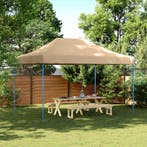 vidaXL Partytent Beige 279 x 410 x 315 cm Oxford Stof, Verzenden, Nieuw