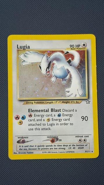 1 Card - Lugia Holo, Nieuw