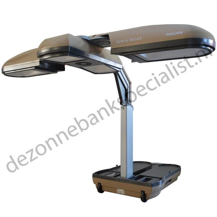 Philps hb 977 Sun &amp; Relax Facial Plus Infra Rood, Elektronische apparatuur, Zonnebanken en Gezichtsbruiners, Gebruikt, Zonnebank enkelzijdig