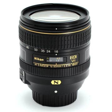 Nikon AF-S 16-80mm F/2.8-4 E ED VR DX Nano Crystal + HB-75, Audio, Tv en Foto, Nieuw