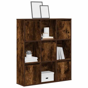 vidaXL Boekenkast 89x24x101,5 cm bewerkt hout gerookt, Huis en Inrichting, Verzenden, Nieuw