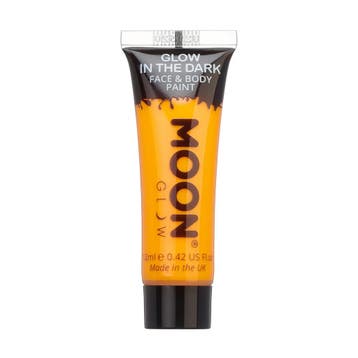 Moon Glow Glow in the Dark Face Paint Orange 12ml, Verzenden