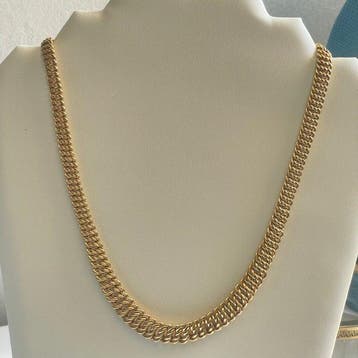 Collier - 18 carats Or jaune - Collier mailles americain
