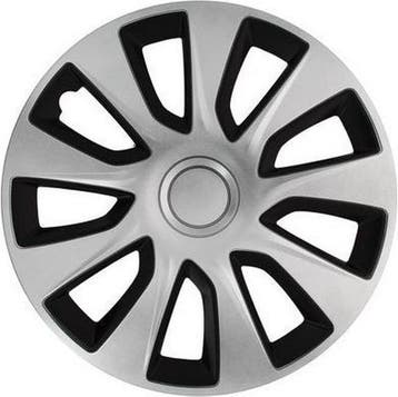 Car Plus Wieldoppen Washington 15 Inch Abs Zilver/zwart Set, Verzenden, Nieuw