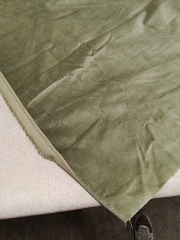 Lussuoso velluto verde cangiante - Textiel (2) - 490 cm -